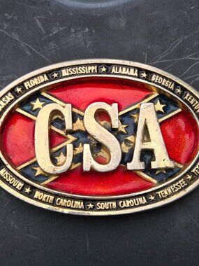 CSA Belt Buckle 1970s Unisex